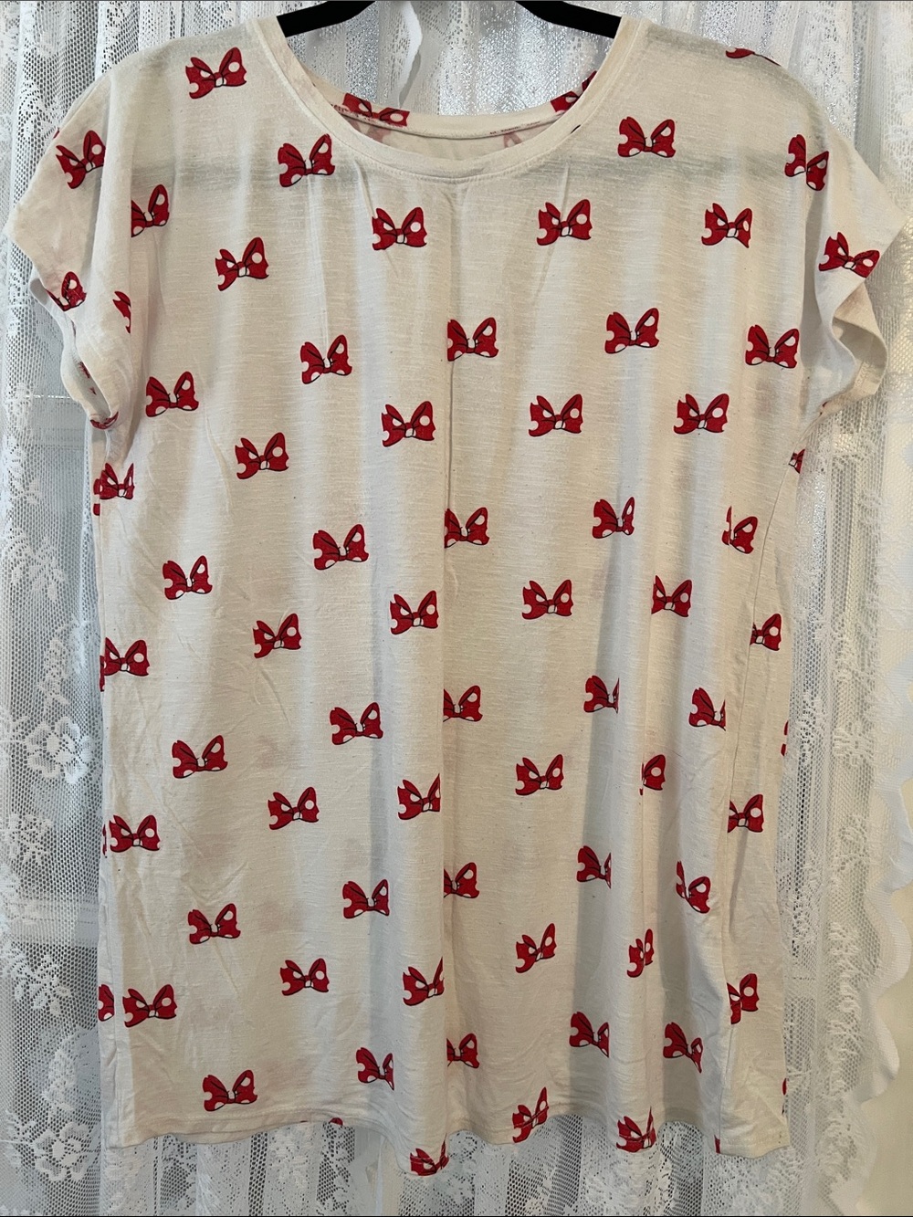 Authentic Disney Parks Minnie Mouse Open Back Flowy Tee